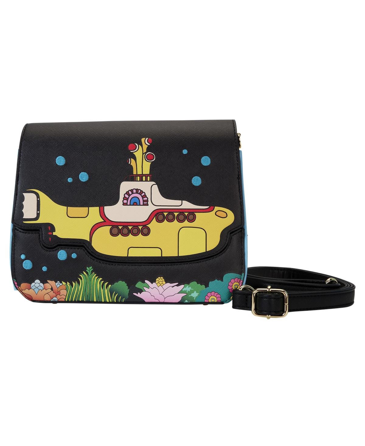Loungefly The Beatles Yellow Submarine Flap Pocket Crossbody Bag In No Color