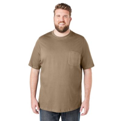 Big & Tall by KingSize Heavyweight Pocket Crewneck T-Shirt
