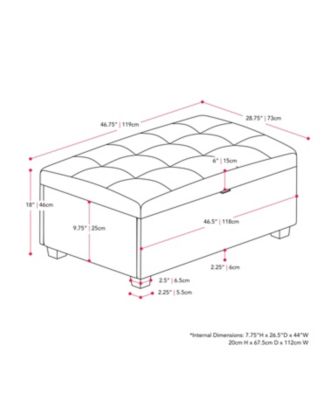 Extra Large Storage Ottoman