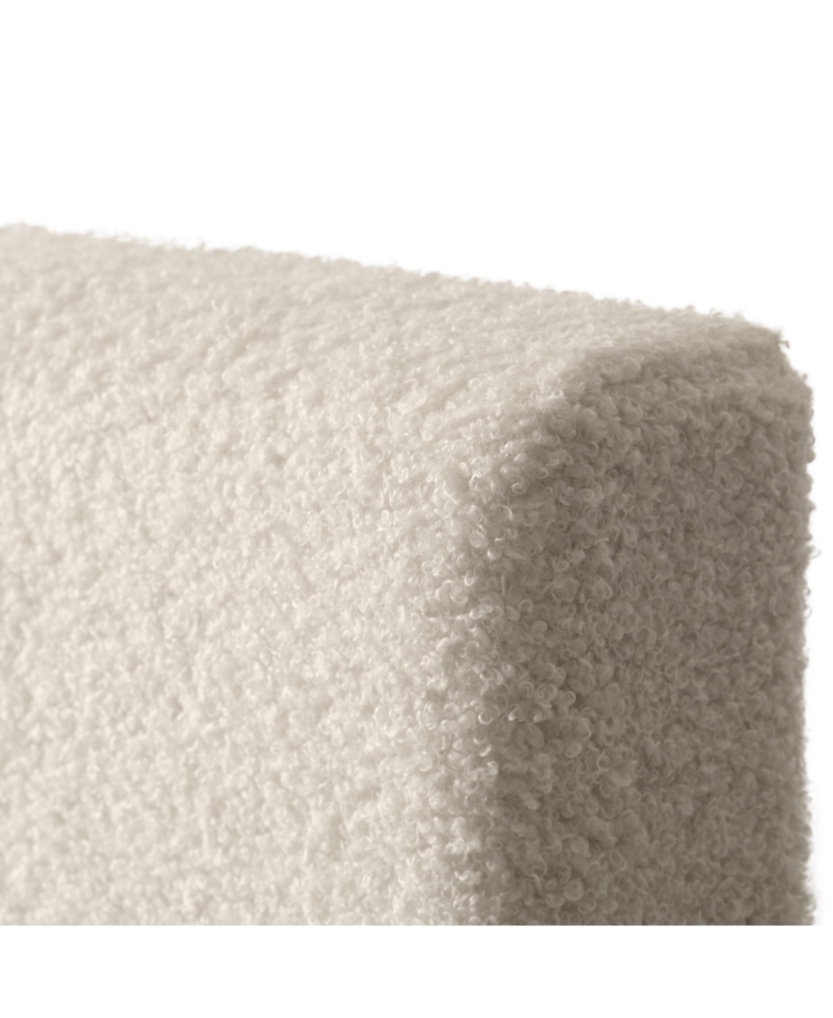 Amber & Emily Upholstered Modern Double Boucle Bed