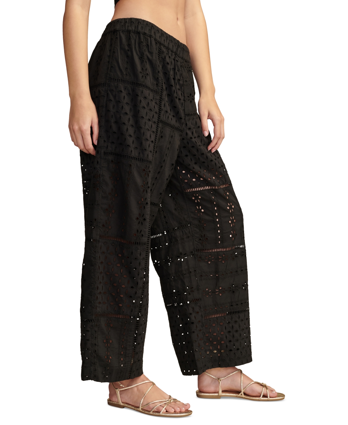 Lucky Brand Women's Schiffli Eyelet Matchback Pants