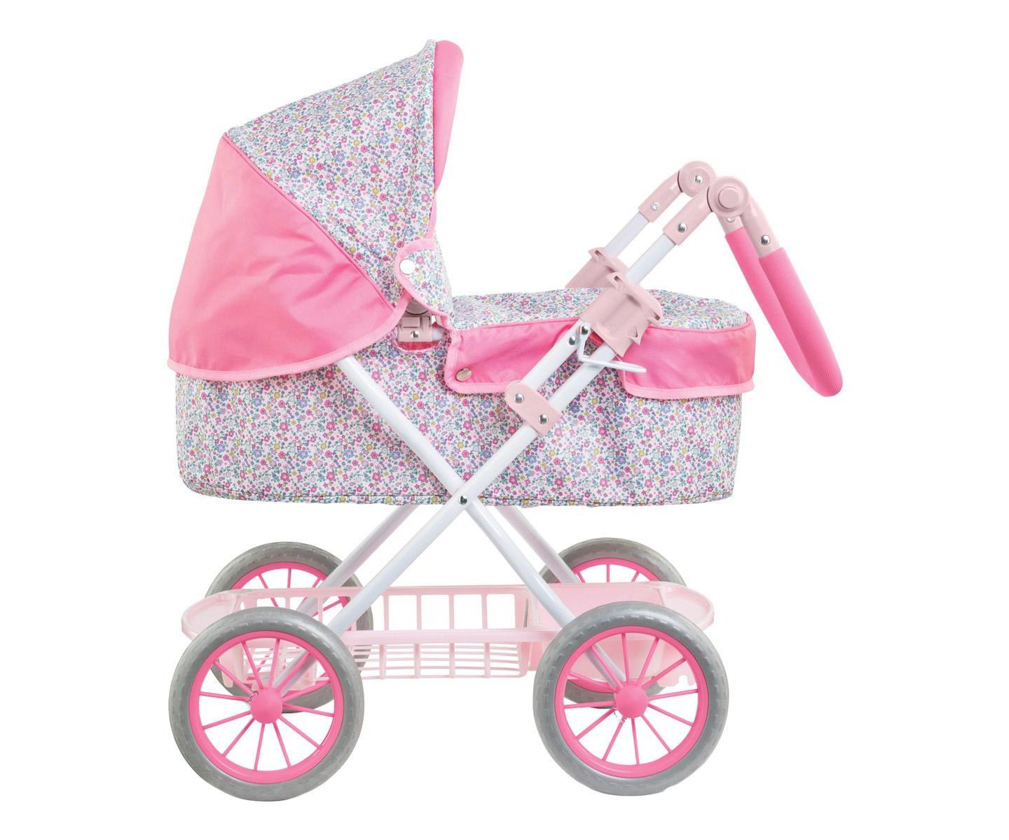 Детская кукла Corolle Mon Grand Poupon Adjustable-Handle Foldable Baby Doll Carriage (Fits Dolls 14"-20"), Ages 3+ — фото 5