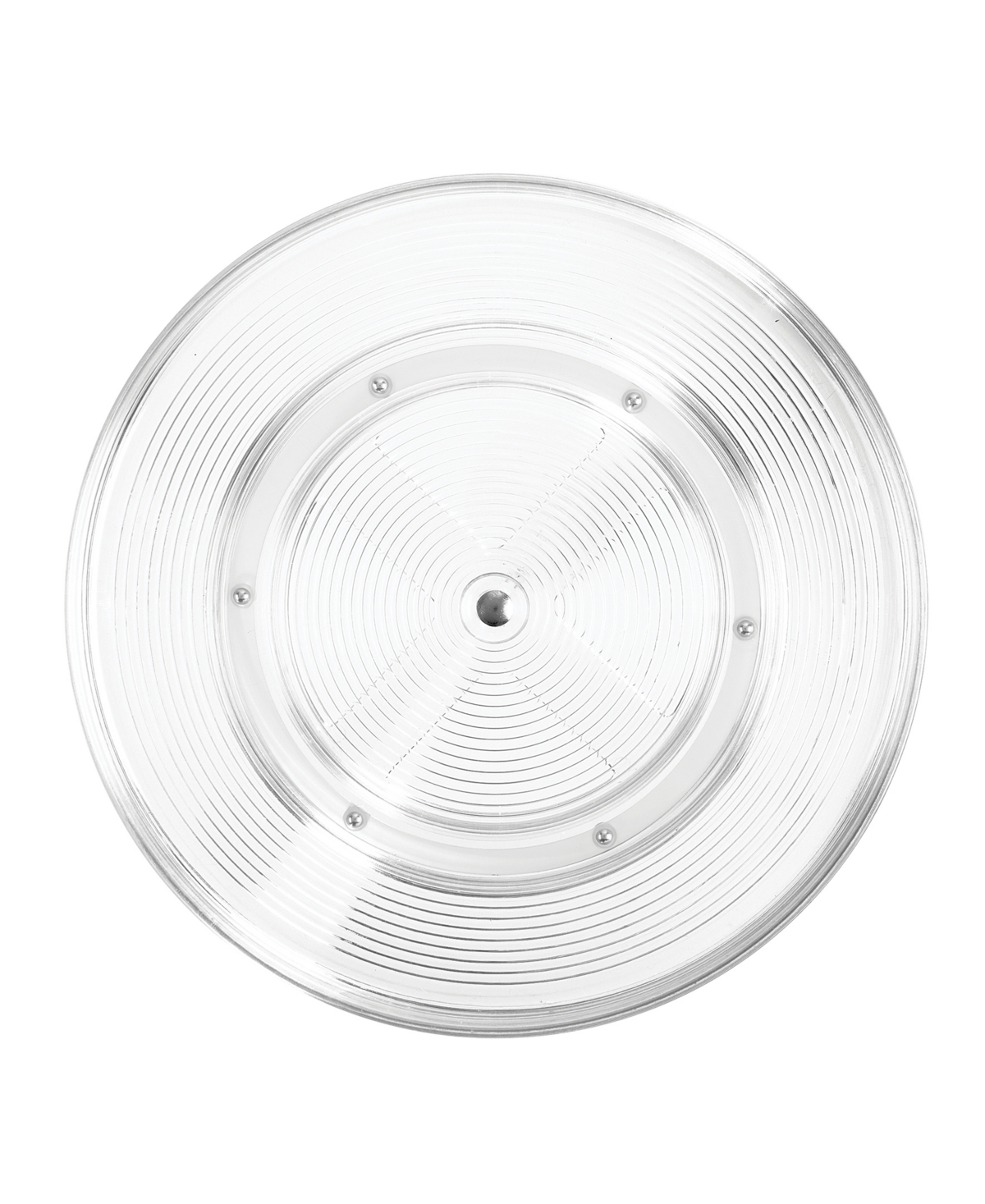 iDesign Plastic Lazy Susan Turntable Organizer, Pantry, Bathroom, General Storage and More, The Linus Collection-9,- Clear