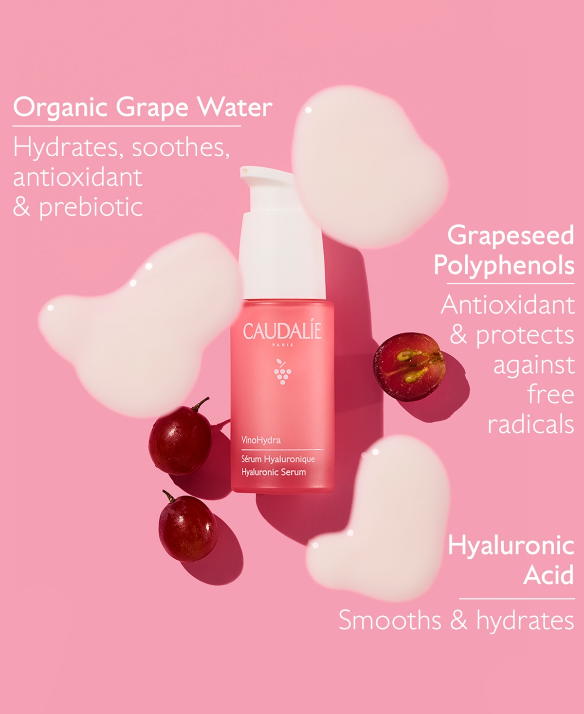 Caudalíe Vinohydra Hyaluronic Serum, 1 Oz. In No Color