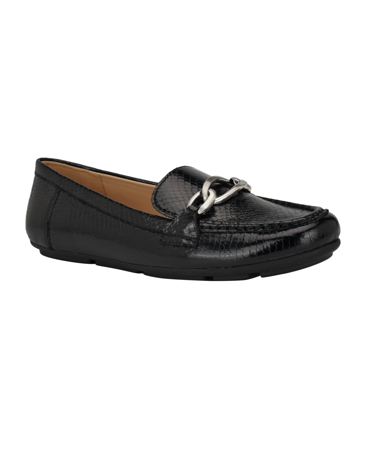 Women's Lenika Slip-On Casual Loafers - Black Snake