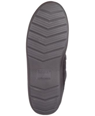 Men's Water Repellent Microsuede Carter Boater Moccasin Slipper with Memory Foam 