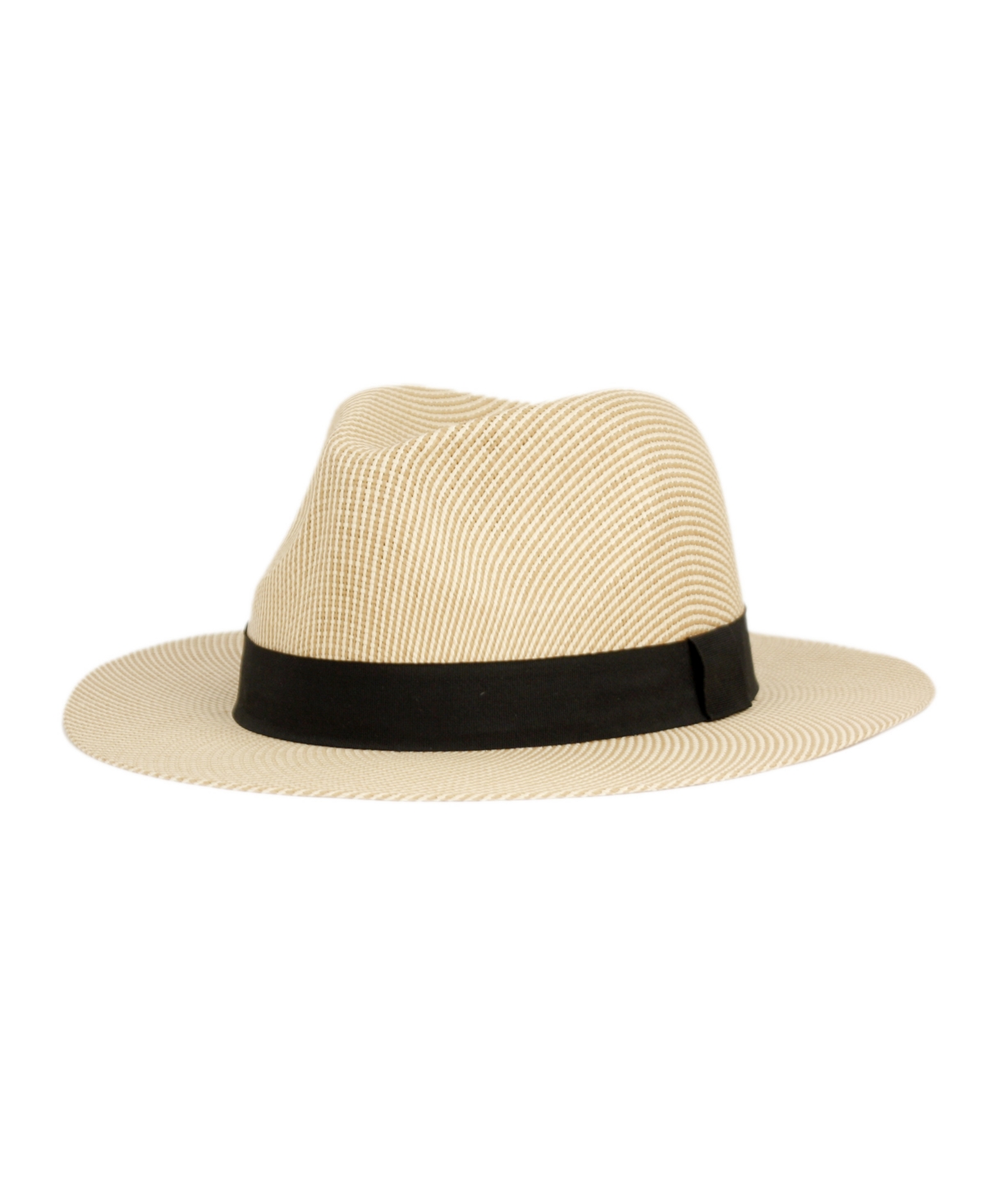 Straw Panama Fedora Sun Hat - Natural