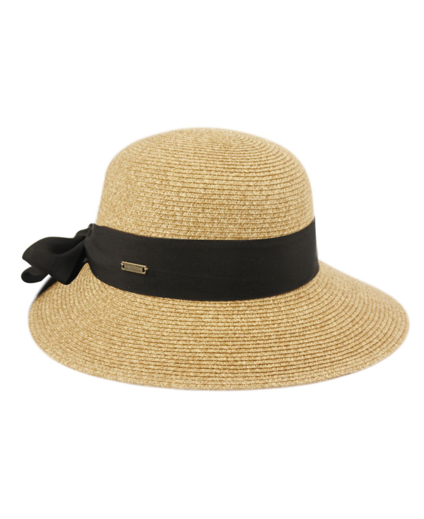 Женский головной убор Angela & William Brimmed Beach Sun Straw Hat, цвет: Чёрный — фото 5