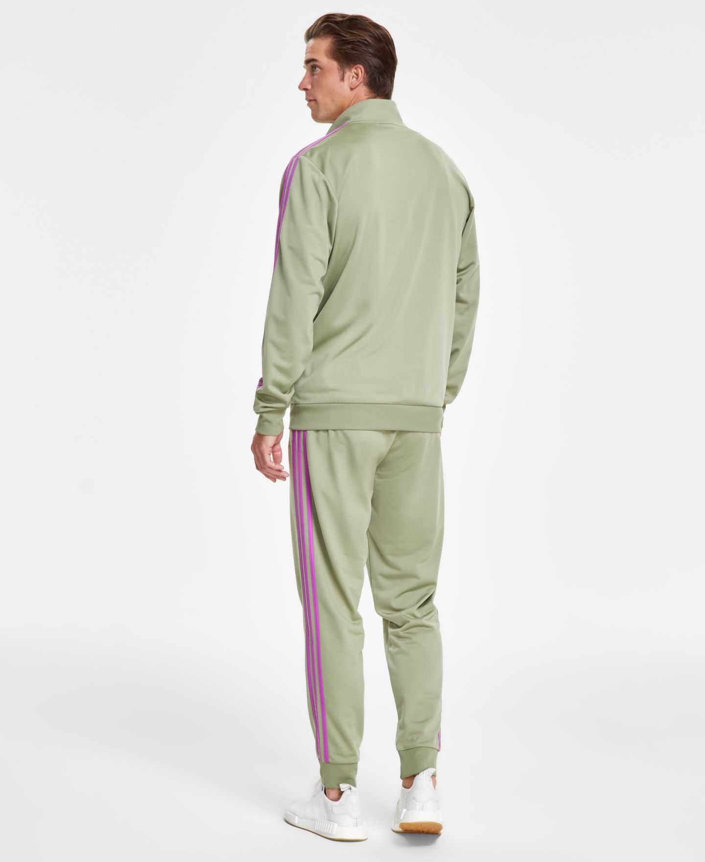 Мужская куртка adidas Tricot Jacket, Pant, & Feel Ready Train Tee, цвет: Чёрный — фото 2