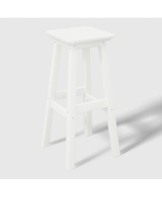 5 PC HDPE Outdoor Patio Dining Bar Table Set and Counter High Stools