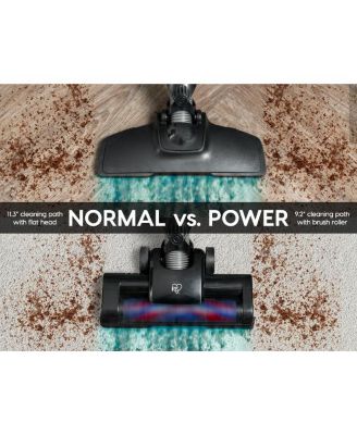 USA Power Brush Cordless Stick Vacuum for Low-profile Carpet Rugs and Hard Floors, Stand and 6-in-1 Attachments, 9000Pa Suction LED Indicator, 60K RPM 35 Min Runtime Battery, Pet Hair Cleaner