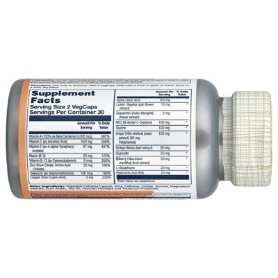 Eyes Complete With Bilberry  Gingko  & More  -  60 VegCaps