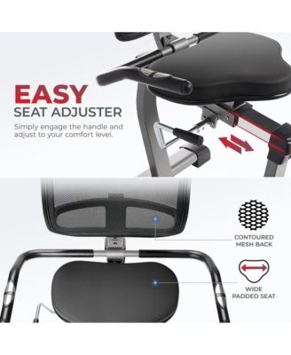 Elite Recumbent Cross Trainer & Elliptical Machine with 12-Level Magnetic Resistance & Exclusive SunnyFit App Enhanced Bluetooth Connectivity