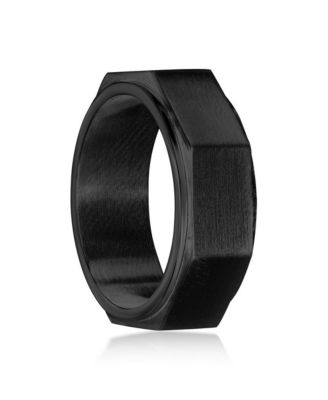 Stainless Steel Geometric Spinner Ring