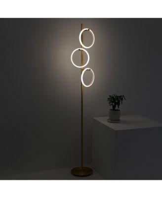 Saturn 66" LED Tree Floor Lamp with 3 Removeable Light Rings