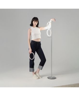 Saturn 66" LED Tree Floor Lamp with 3 Removeable Light Rings