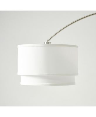 Mason 81" LED Contemporary Arc Floor Lamp with Marble Base, Bulb Included