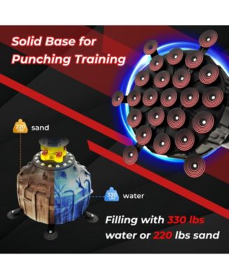 Freestanding Punching Bag 71 Inch Boxing Bag with 25 Suction Cups Gloves and Filling Base