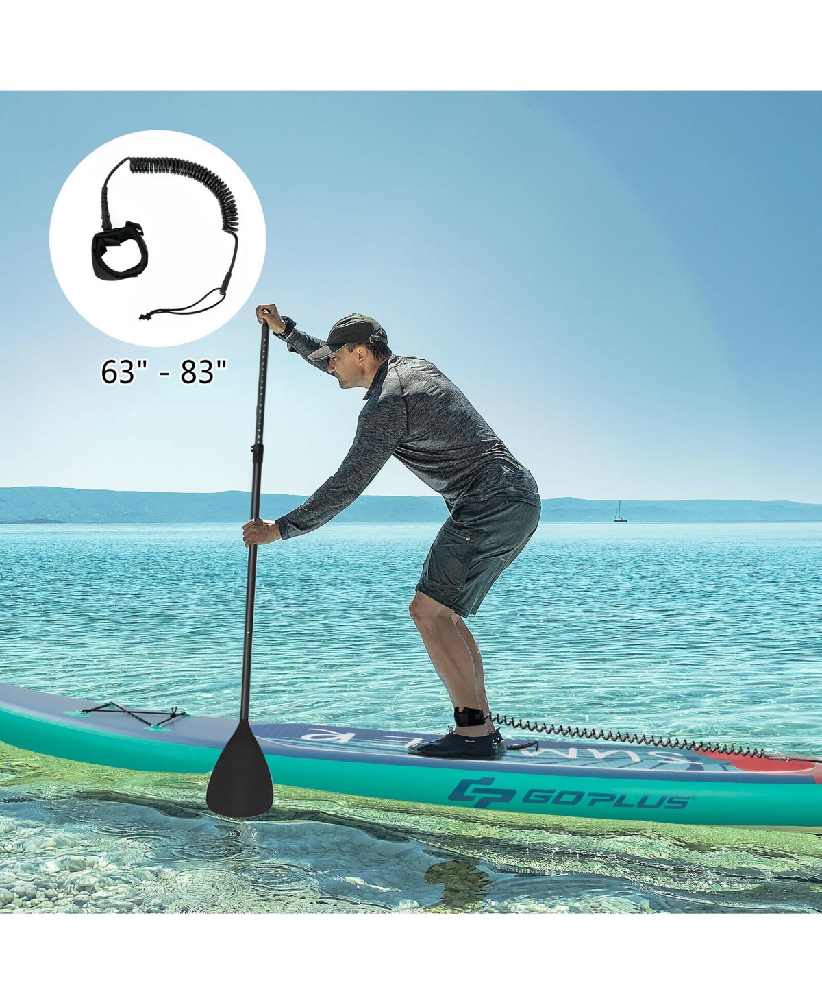 11ft Inflatable Stand Up Paddle Board with Backpack Leash Aluminum