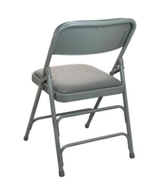 1-pack Metal Frame + Fabric Padded Seat + Folding Chair