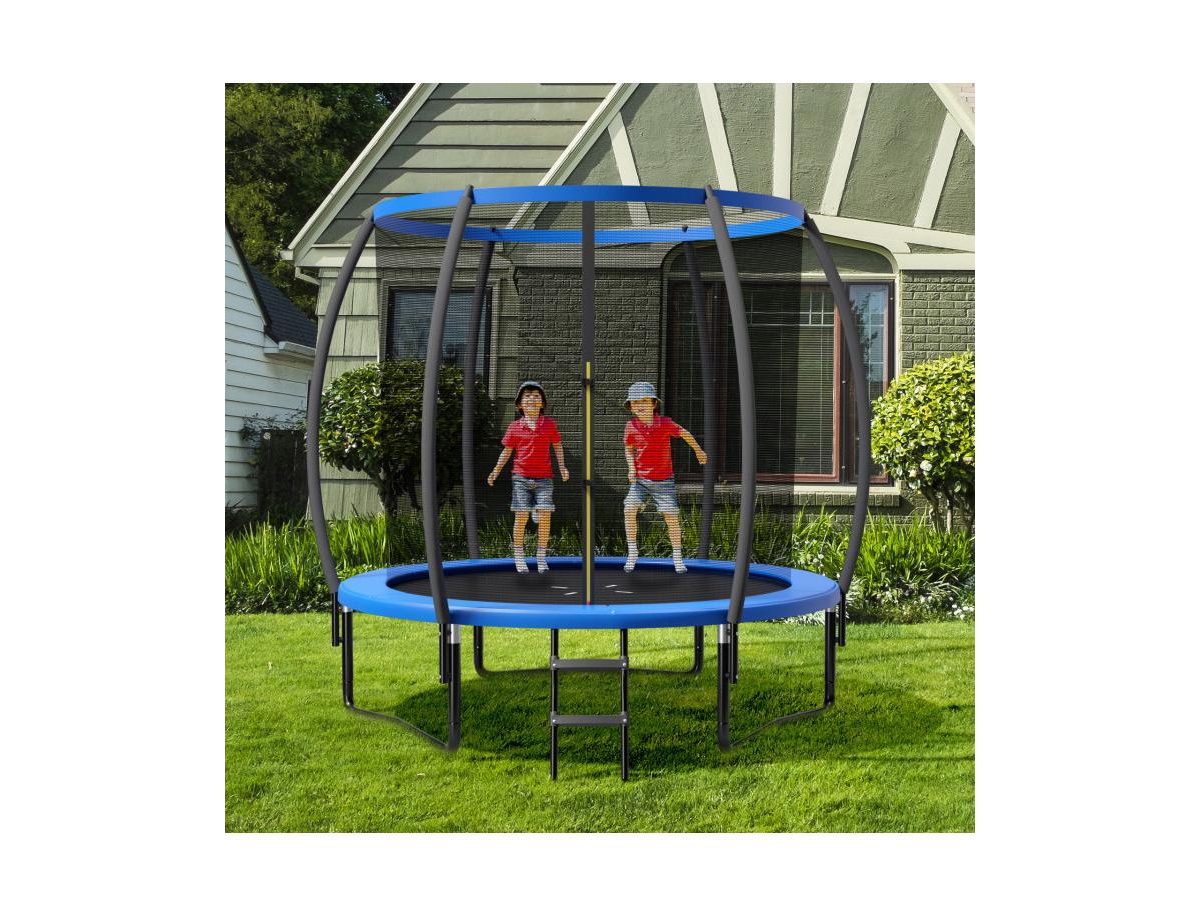 Slickblue 8 Feet Astm Approved Recreational Trampoline with Ladder