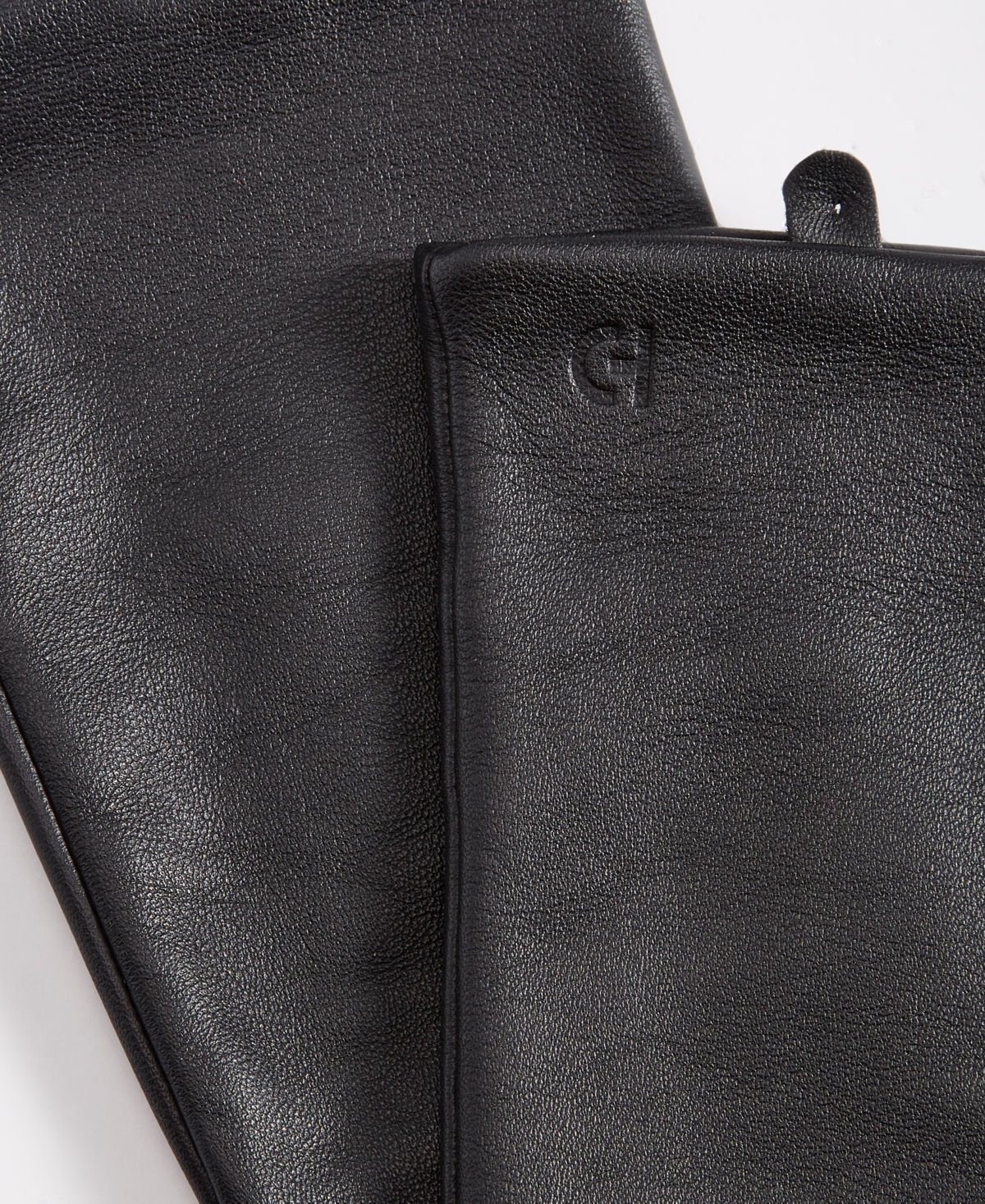 Cole Haan Women's Knit-Panel Leather Gloves