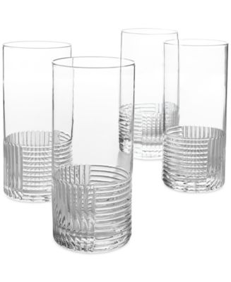 The Cellar Lia Fluted Highball Glasses, Set of 4, Exclusively at Macy’s - Macy's