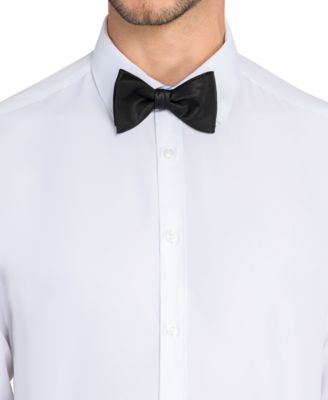 Men's Solid Black Pre-Tied Bow Tie