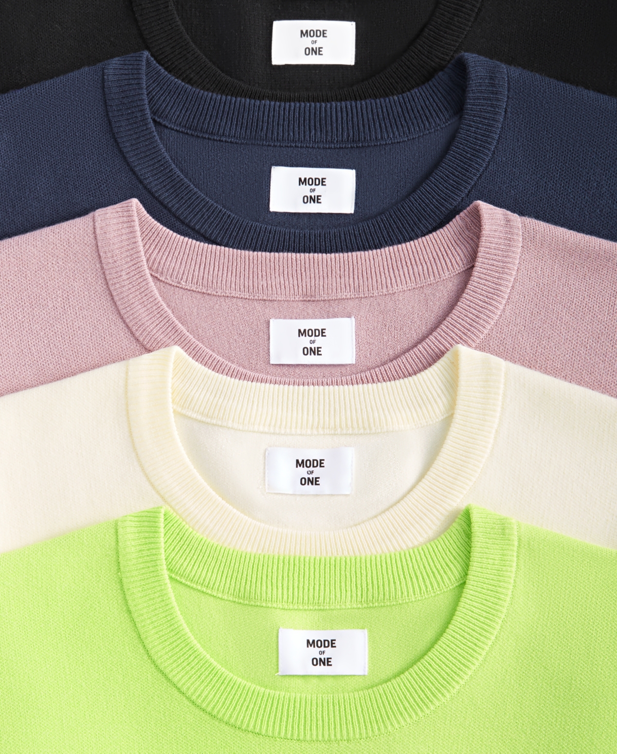 Mode Of One Men's Regular-fit Crewneck Sweater, Created For Macy's In Acid Green