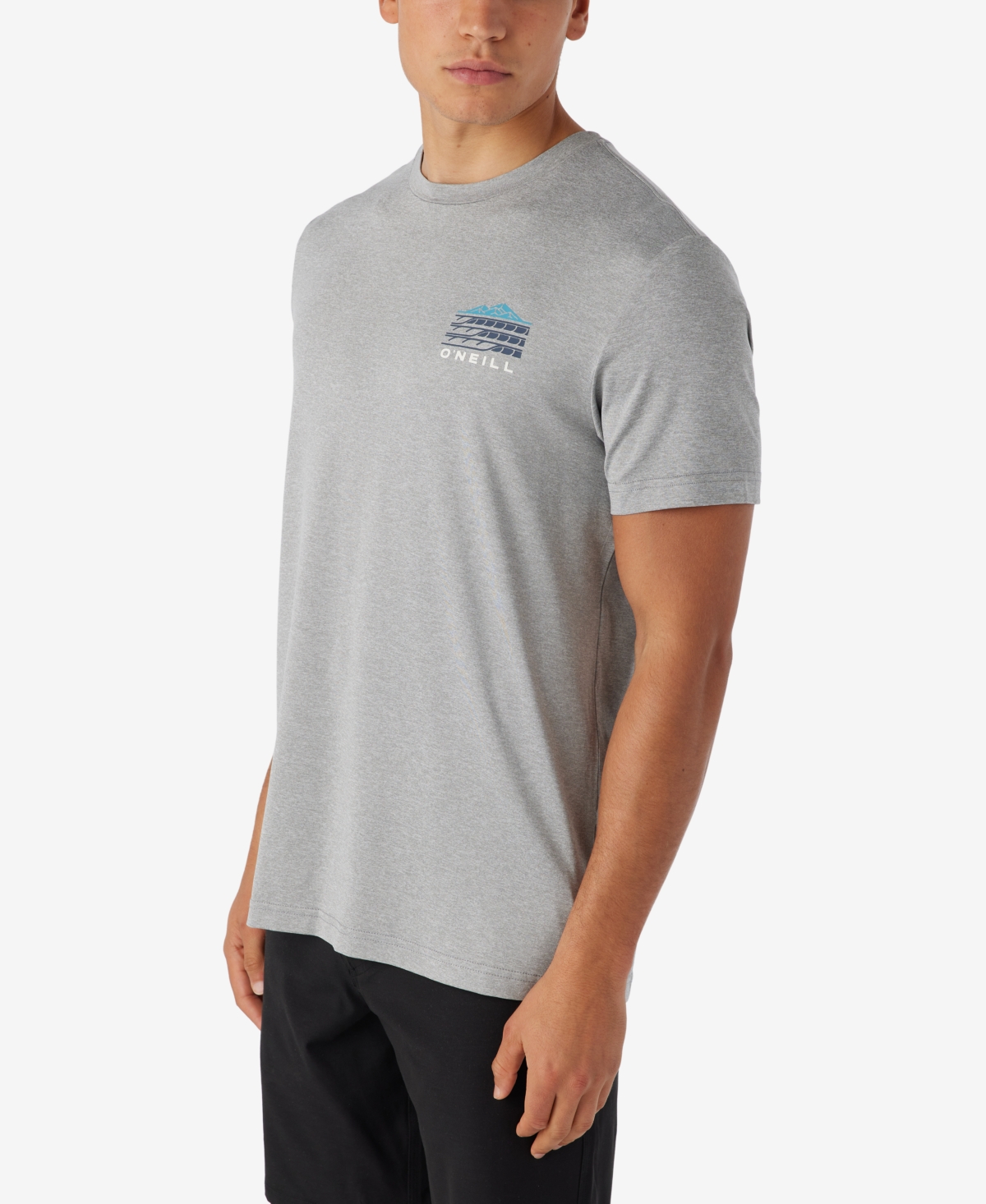 O'Neill Men's Trvlr Upf Staple Standard Fit T-shirt - Heather Gray 2