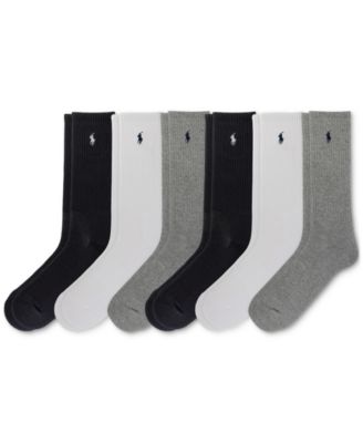 Men's 6-Pk. Performance Sport Crew Socks 