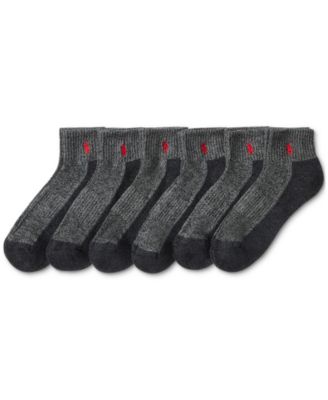 Men's 6-Pk. Performance Red Pony Quarter Socks