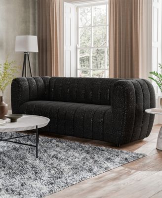 Lysander 82" Boucle Fabric Boho Sofa