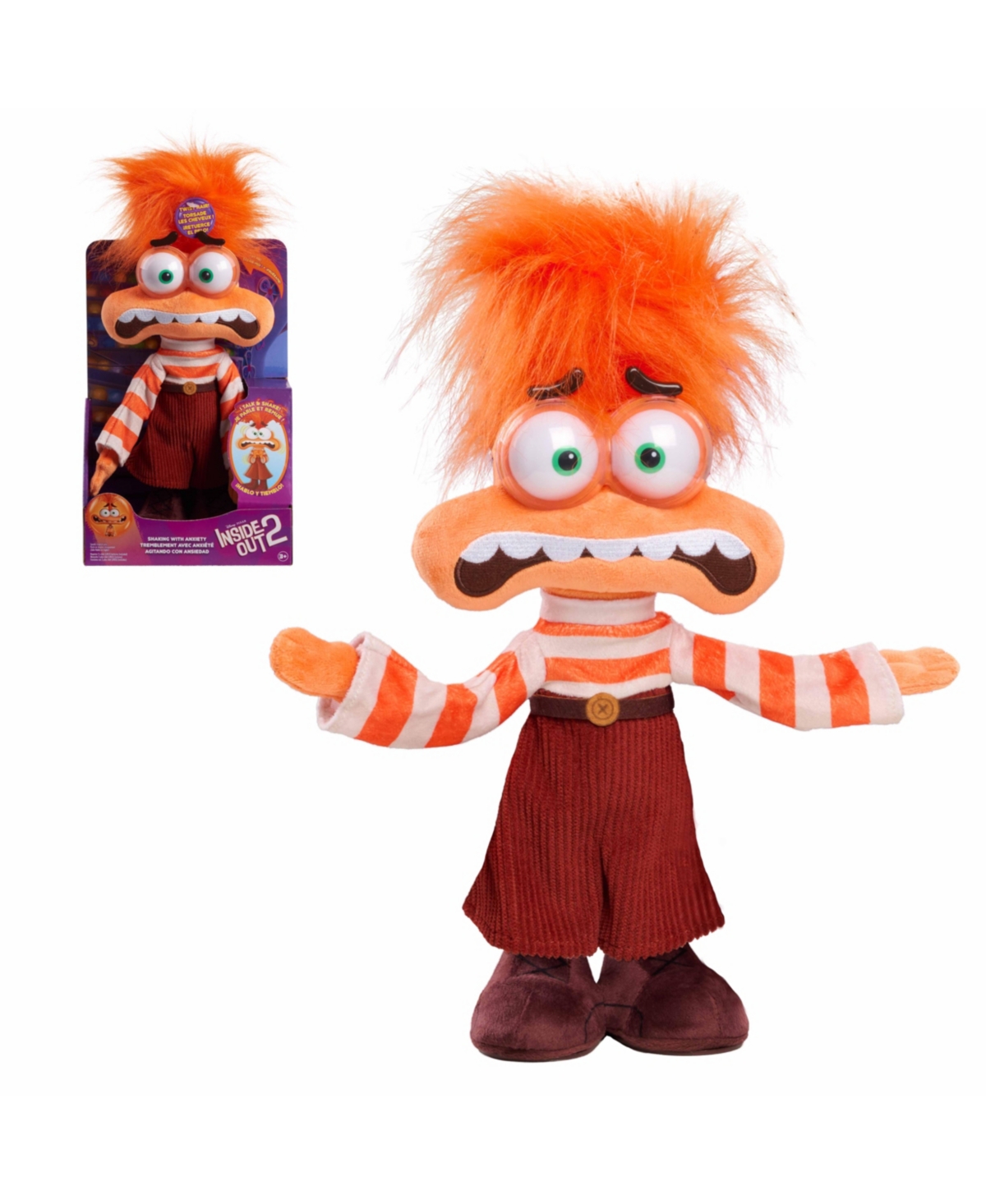 Inside Out 2 Shaking With Anxiety Plush Toy In Purple