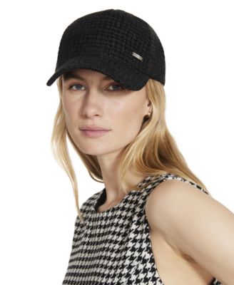 Official Steve Madden Tweed Baseball Cap in Black. Steve Madden Tweed Baseball Cap - Macy main image 2
