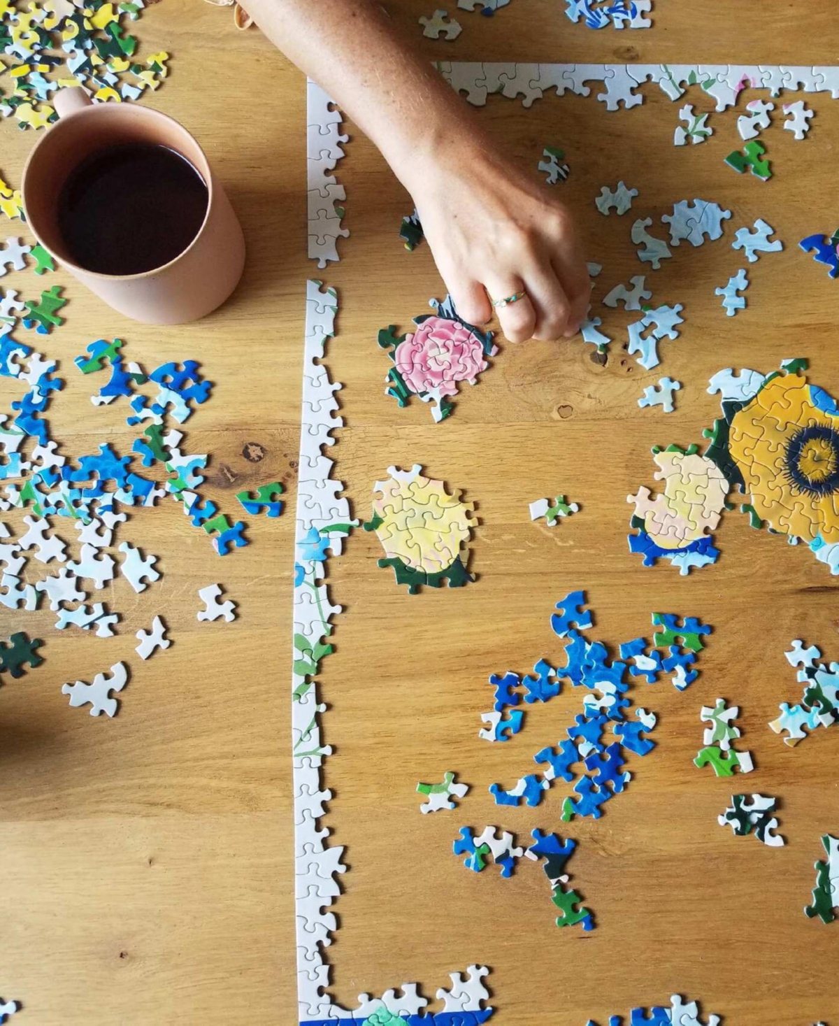Kinstler Bouquet With Cupcake Dessert Puzzle In Multi