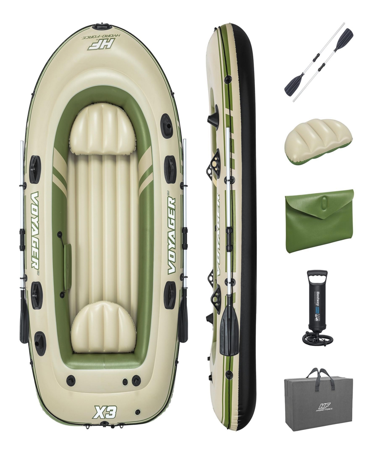 Bestway Hydro-force Treck X3 Inflatable Raft Set In Multi