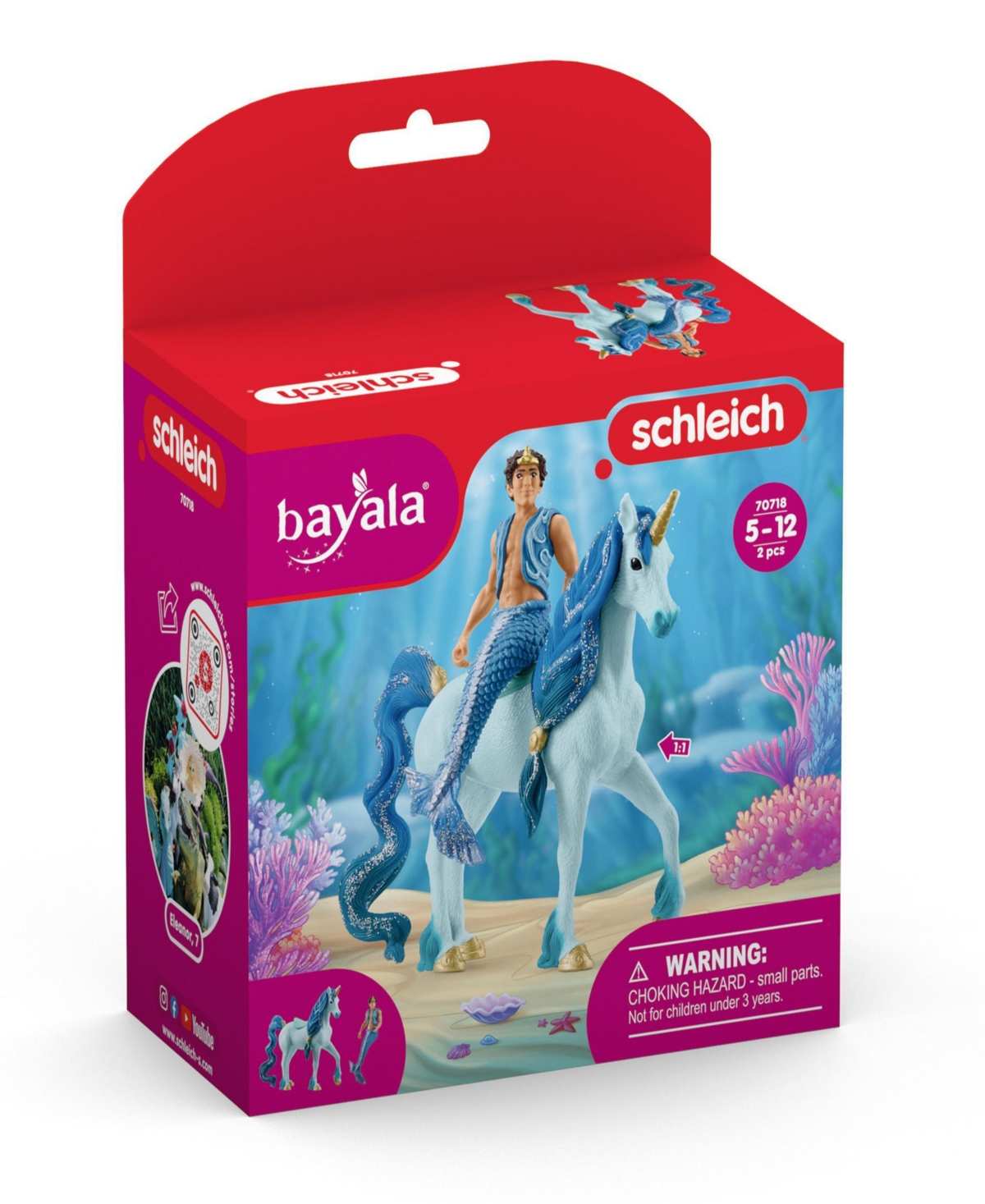 Schleich Bayala Aryon On Unicorn Figurine Playset In Multi