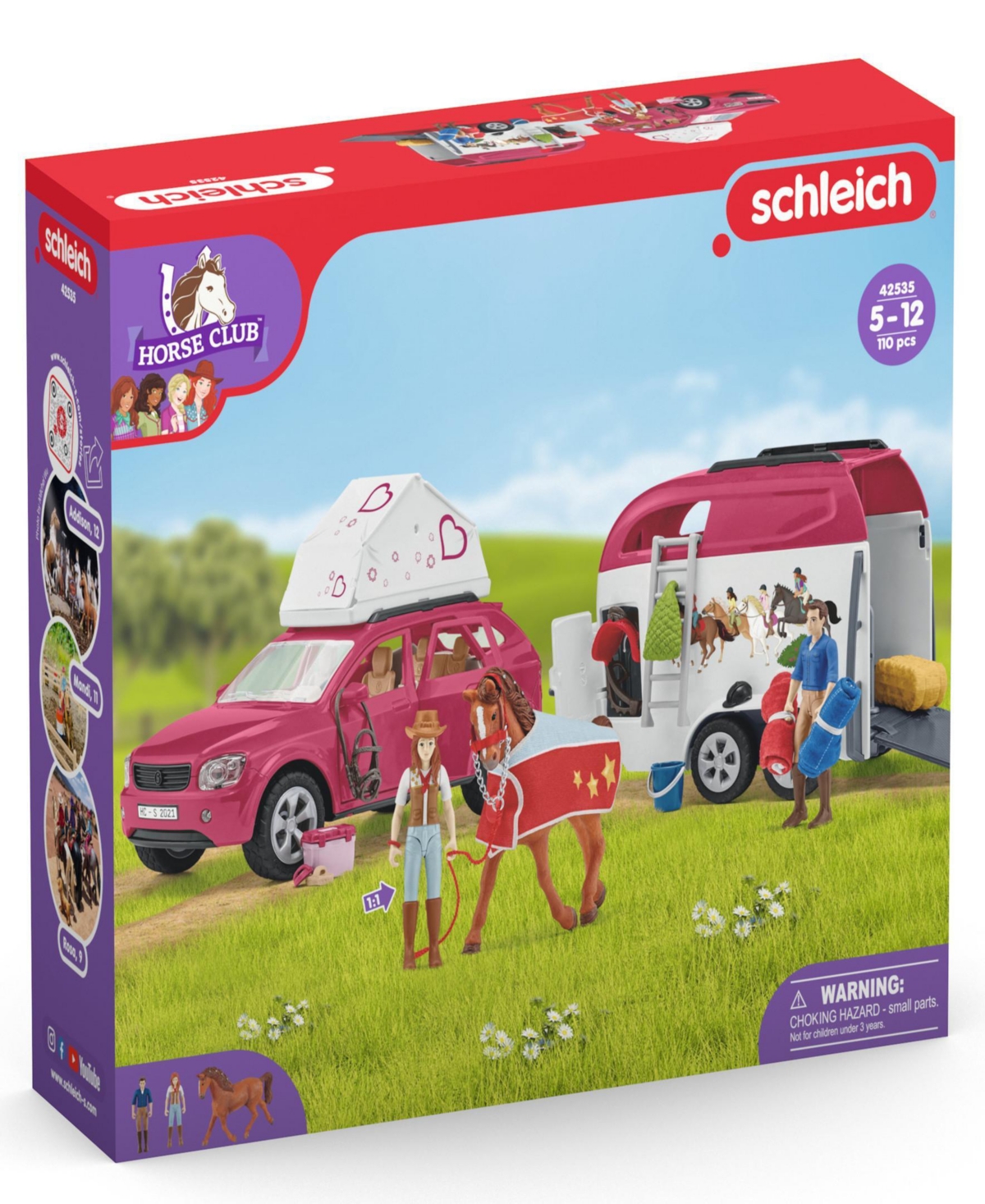Schleich Horse Club Horse Adventures With Car Trailer Playset In Multi