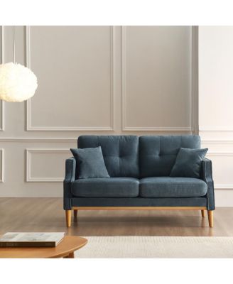 Modern 2-Seat Loveseat with USB Charging