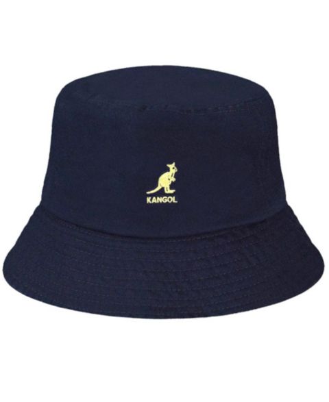 Мужская панама Kangol Washed Bucket Hat, цвет: Тёмно-синий