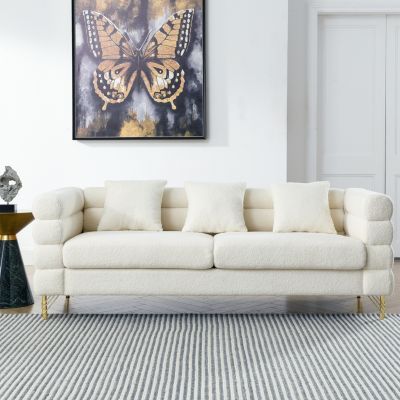 Teddy Oversized 3-Seater Sectional Sofa With Pillows