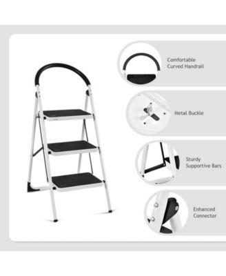 Heavy Duty Industrial Lightweight Folding Stool 3 Step Ladder