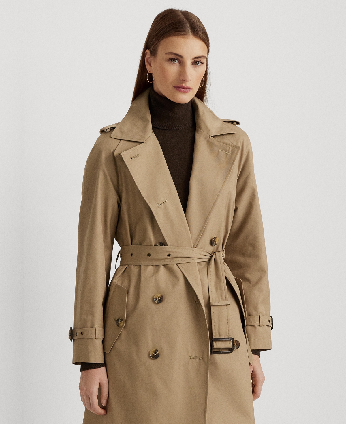Lauren Ralph Lauren Women's Belted Maxi Trench Coat