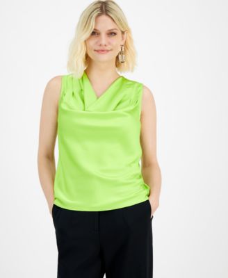 I.N.C. International Concepts - Petite Cowlneck Sleeveless Top