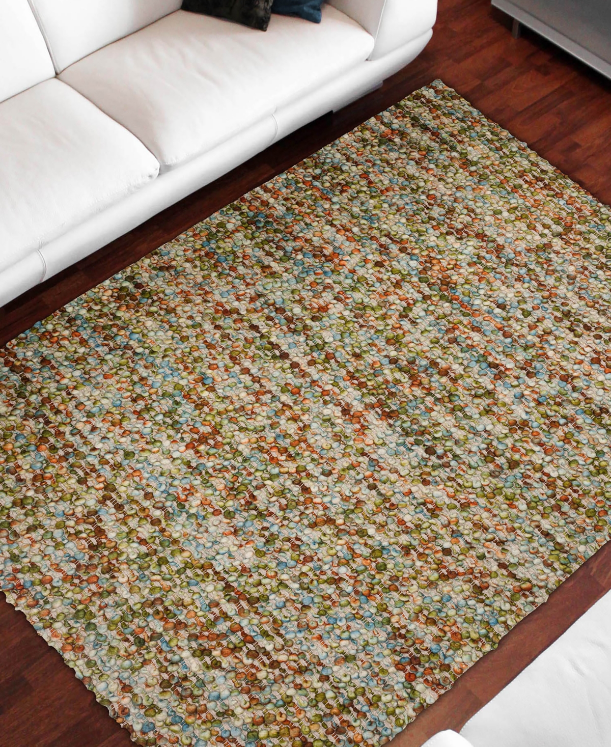 Dalyn Hanu Hu1 3'6"x5'6" Area Rug In Green