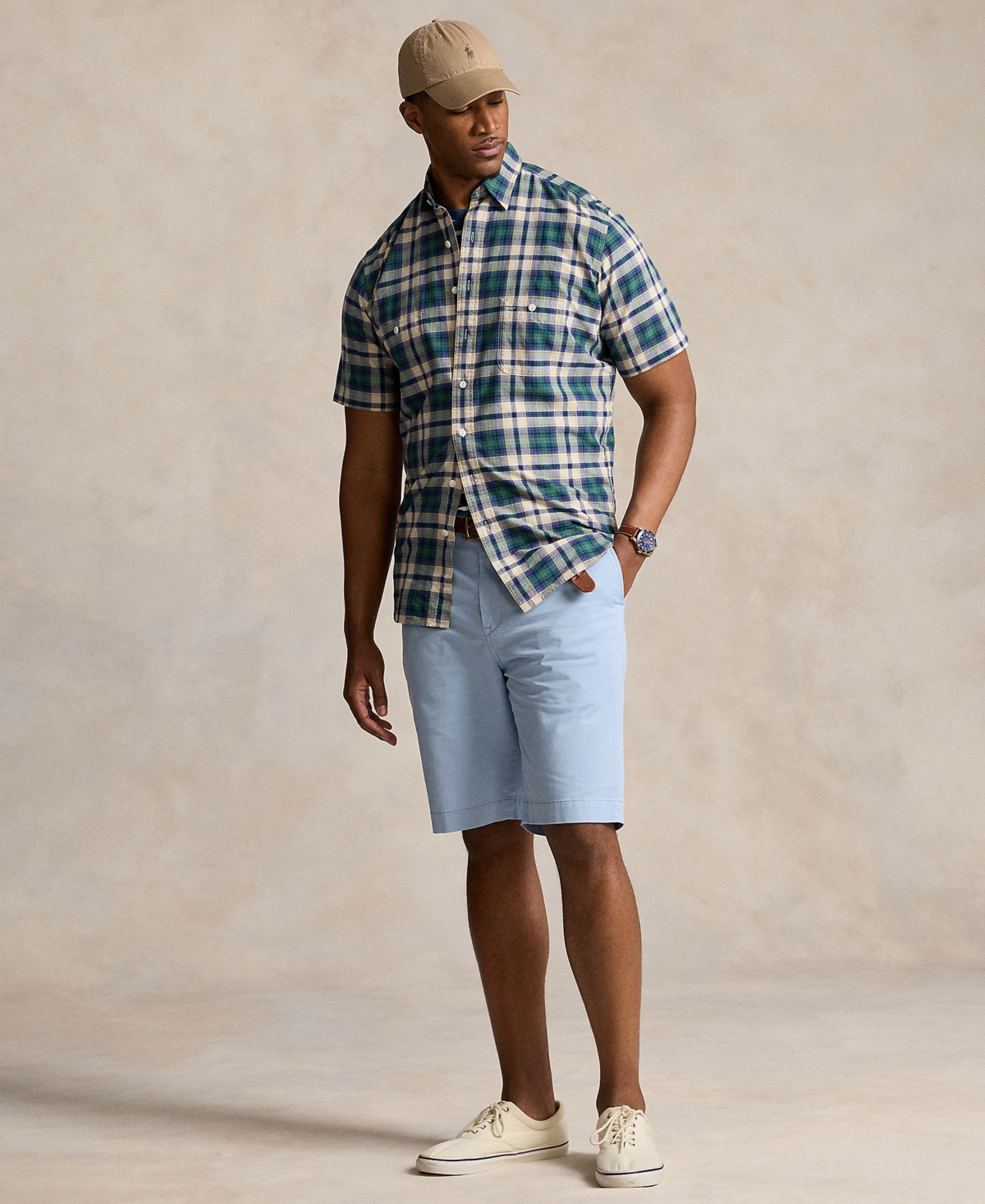 Polo Ralph Lauren Men's Big & Tall Plaid Oxford Workshirt