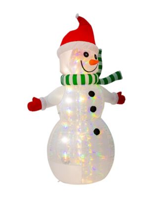 8FT Lighted Inflatable Icy Snowman Decor