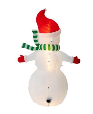 8FT Lighted Inflatable Icy Snowman Decor