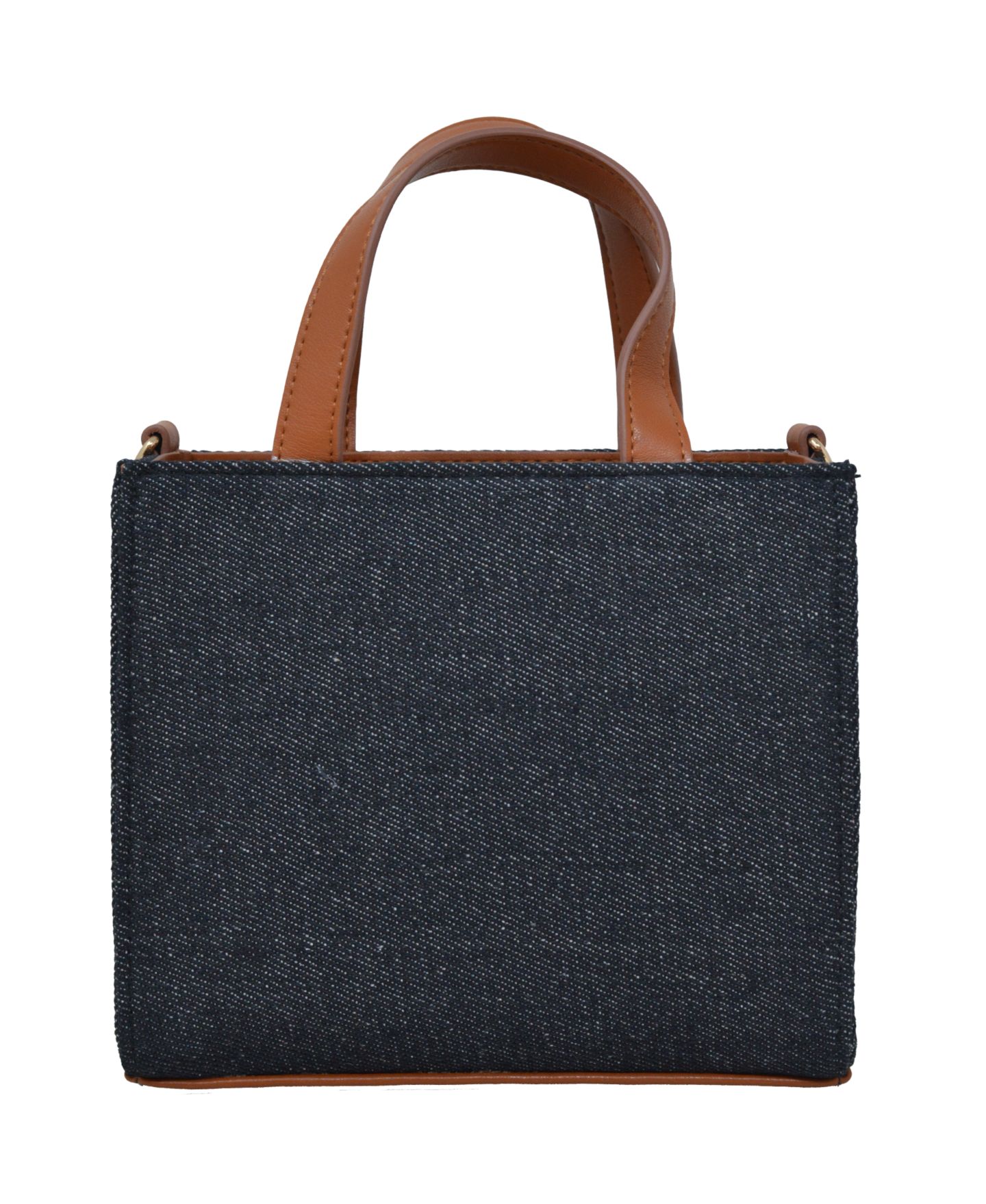Женская сумка Bebe Rian Denim Mini Satchel, цвет: Тёмный джинсовый — фото 3